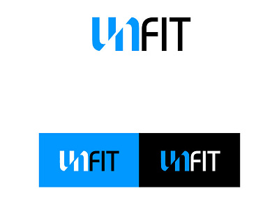 unfit logo branding flat graphic illustration illustrator logo logo design minimal typography vector