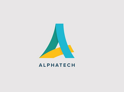 ALPHA TECH Logo design graphic icon illustration illustrator logo logo design logo designer minimal typography