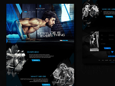 GYM- Website landing page page page designer web desgienr website website design