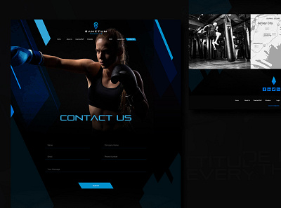 GYM-website contact us desgienr landing page landingpage web desgienr website