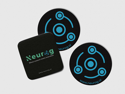 Neurog BrandKit0Glass Coasters branding branding kit brandkit corporate branding graphic design