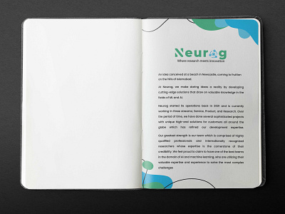 Neurog BrandKit - Diary InnerPage brand kit branding design diary graphic design illustrator logo designer ui