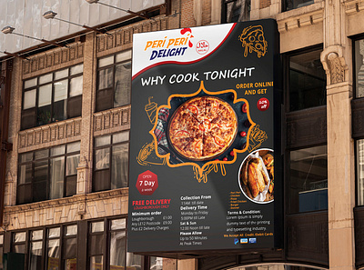 Peri Peri Food Poster adobe indesign branding design flyer flyer design flyer design template flyer designs food flyer graphic illustrator cc poster poster design poster designer ui ux