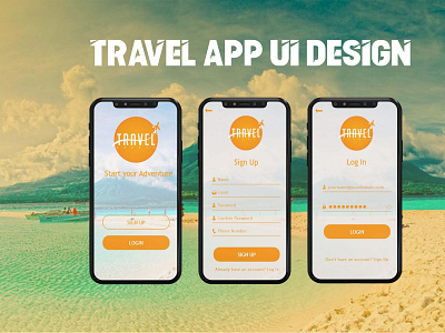 Travel app UI Design adobe xd adobexd branding design travel app ui design ui ui design uidesign ux ux ui ux design uxdesign