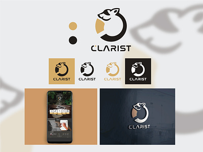 Clarist event organizer Concept logo branding design flat illustration logo typography ui web