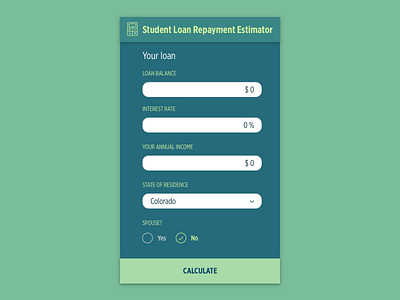 Daily UI :: 004 :: Calculator