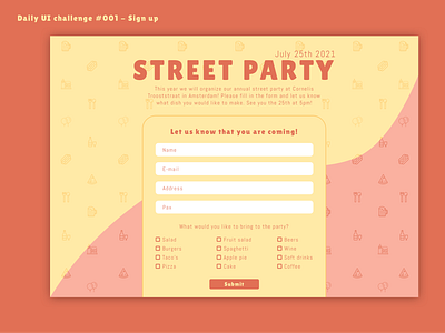 Daily UI challenge 001 - Sign up daily ui dailyui dailyuichallenge form sign up uidesign uiux webdesign