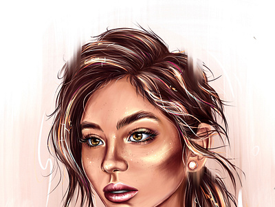 Digital Portrait artist digi digital portrait drawing illustration painting portrait procreate