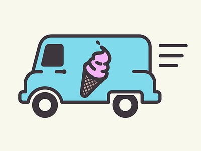 Ice Cream Truck ice cream ice cream van icon icon design noun project summer truck van