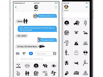 Nounji app icon imessage ios10 stickers