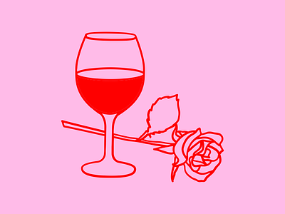 Rose all day design graphic design icons illustration minimal