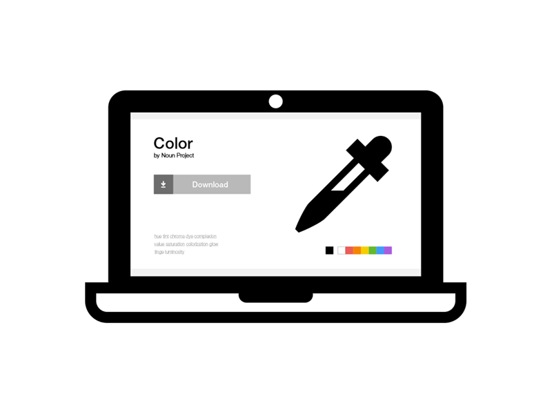 Noun Project Color! design graphic design icons illustration minimal
