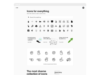A new home! design graphic design homepage icons product design