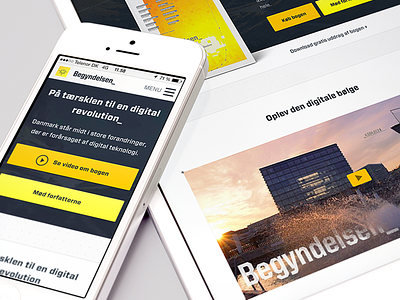 TheBeginning ipad iphone mobile responsive ui web webdesign website