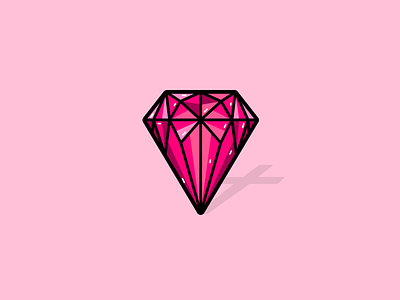 Blood Diamond blood cross diamond identity illustration jewellery logo pink red