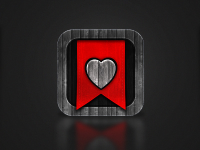 Iphone Icon colorful heart icon icons ipad iphone red wood