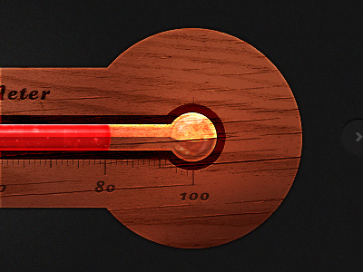 Stressometer bar barometer green liquid meter pixels red stress stressometer thermometer ui wood