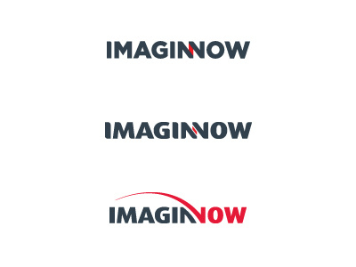 Imaginnow grey red wordmark