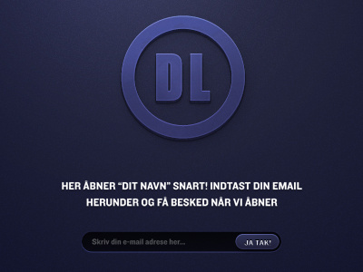 Coming Soon Night app coming dit navn dl launch page mail purple soon webdesign