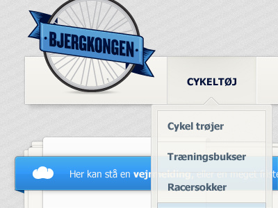 Dropdown Logo beige bike blue cycling drop down dropdown interface product signifly site ui user web webshop website wheel