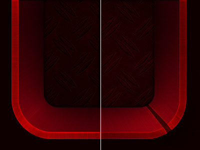 which has more depth? app apple candy depth icon ios metal metallic red