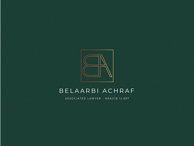 Law Firm Brand Identity Design - BELAARBI ACHRAF branding design graphic design icon illu logo typography vector