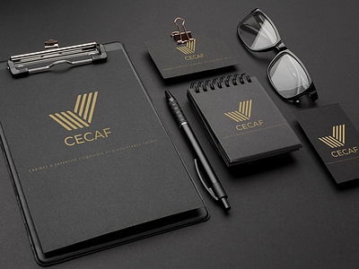 CECAF - Logo design and stationary branding design graphic design icon illustration logo typography vector