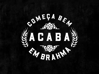 Brahma Beer design illustration logo typography