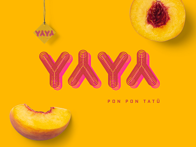 the YAYA logo branding font logo parody typography