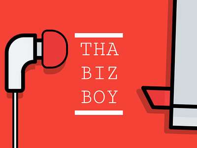 Tha BizBoy #1 book branding business cover hip hop logo minimalist product design rap red