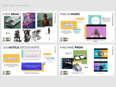 Geyser💦 #2 - random pages layout magazine minimalist print publishing ui
