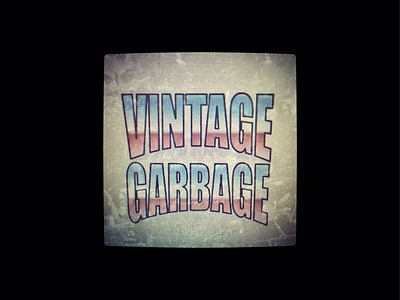 Vintage Garbage logo 🎬🗑 80s garbage logo old school vintage wordart