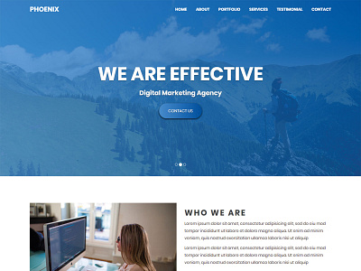 Phoenix-Multipurpose HTML Landing Page Template bootstrap clean corporate creative css3 html html5 minimal multipurpose template onepage responsive template