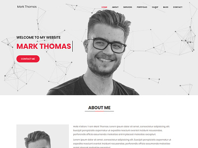 Mark Thomas-Personal Portfolio HTML Landing Page Template