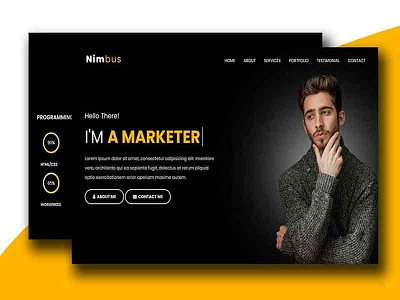 Nimbus - Personal Portfolio HTML Landing Page Template