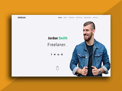 Jordan - Minimal Personal/Portfolio Template Landing Page Templa bootstrap bootstrap template clean creative design html template html5 onepage personal portfolio portfolio template responsive