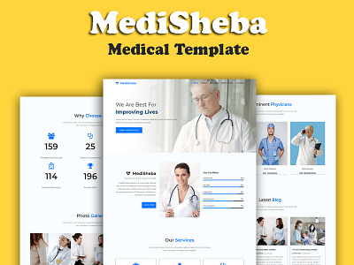 MediSheba - Medical Landing Page Template bootstrap bootstrap template creative css html html template html5 onepage responsive responsive website design web design