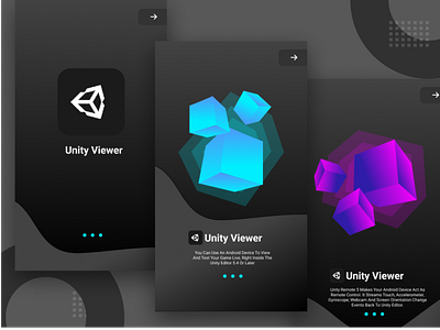 unity viewer splash screen ui app design illustration ui uiux design ux web website