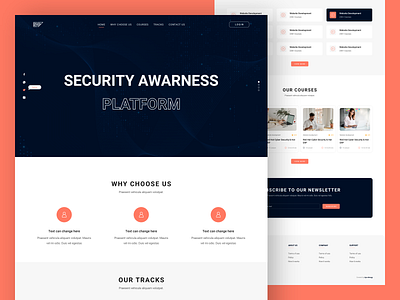 Security Awareness Platform awareness clean clear coursera cyber security design e learning inspiration online courses online school sap secure security study ui ui ux ui design ux web design