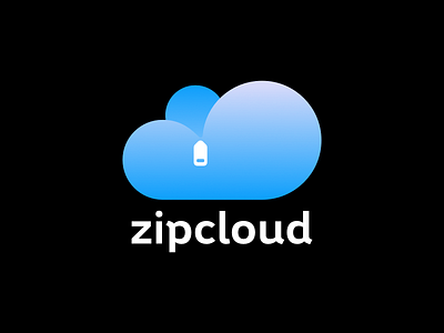 Daily Logo Challenge #14 : Zipcloud cloud cloud computing cloud service cloud storage daily logo challenge illustration logo logo concept logo design vector