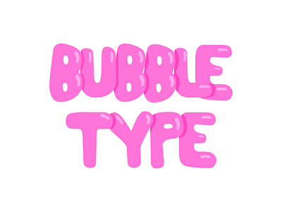 Daily Logo Challenge #15 : Bubble Type bubble bubblegum daily logo challenge design hand drawn illustration type vector
