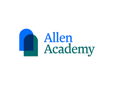 Daily Logo Challenge #38 : Allen Academy academy daily logo challenge learning logo logo design school university university logo