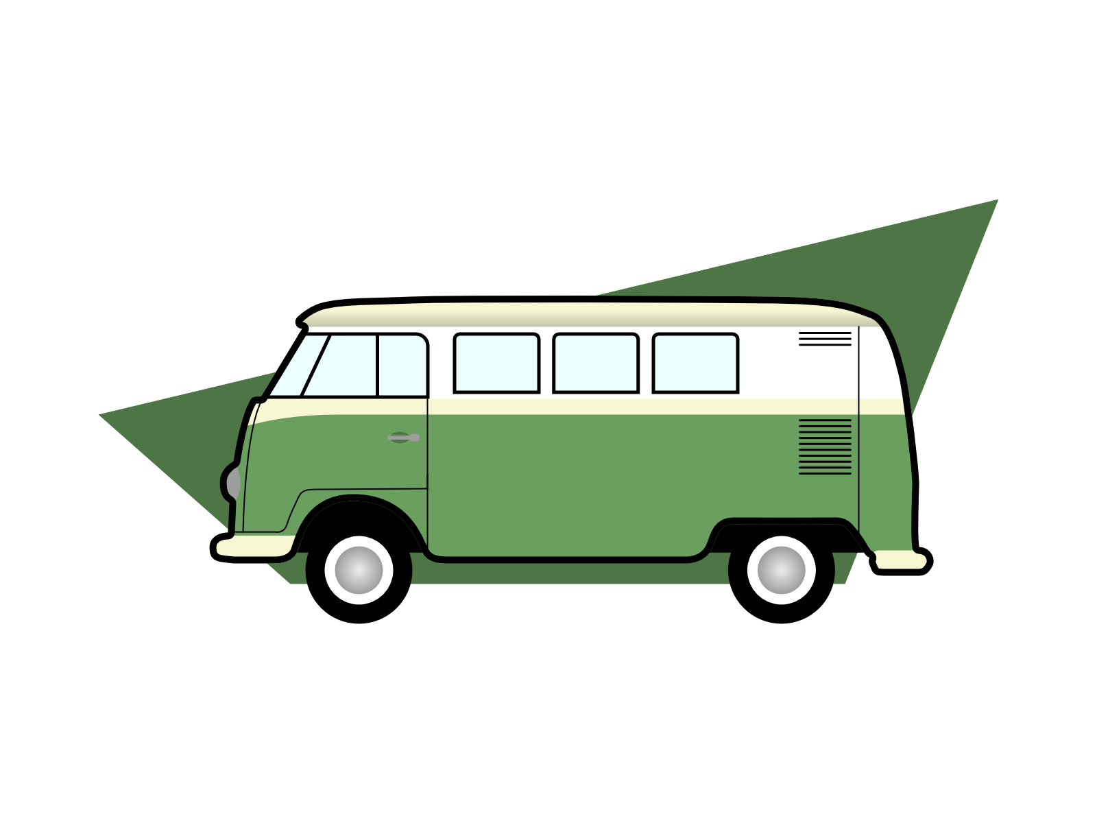 VW Combi affinity designer car combi design hippie van illustration minibus minimalist travel van vector vector illustration volkswagen