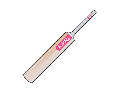 Cricket Bat cricket illustration lines minimalist simple sport sport illustration sports design