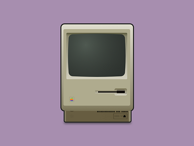 Classic Macintosh apple apple design art classic computer design gradient illustration illustrator mac macintosh oldies vector vector art vector illustration