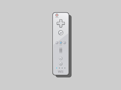 Nintendo Wiimote illustration motion gaming nintendo nintendo wii vector vector art vector illustration vectorart video games wii wiimote