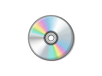 Blank DVD 2000s artwork compact disc disc dvd dvd artwork illustration rainbow vector vector art vector illustration