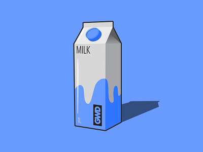 Carton of Milk design food illustration milk vector vector art vector illustration