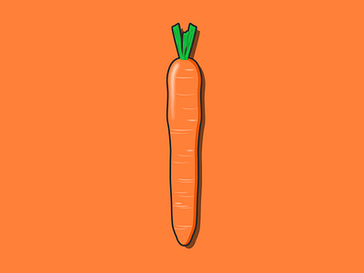Carrot 🥕 carrot design food illustration vector vector illustration vegetable vegetables