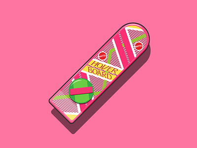 Hoverboard back to the future design illustration mattel vector vector art vector illustration